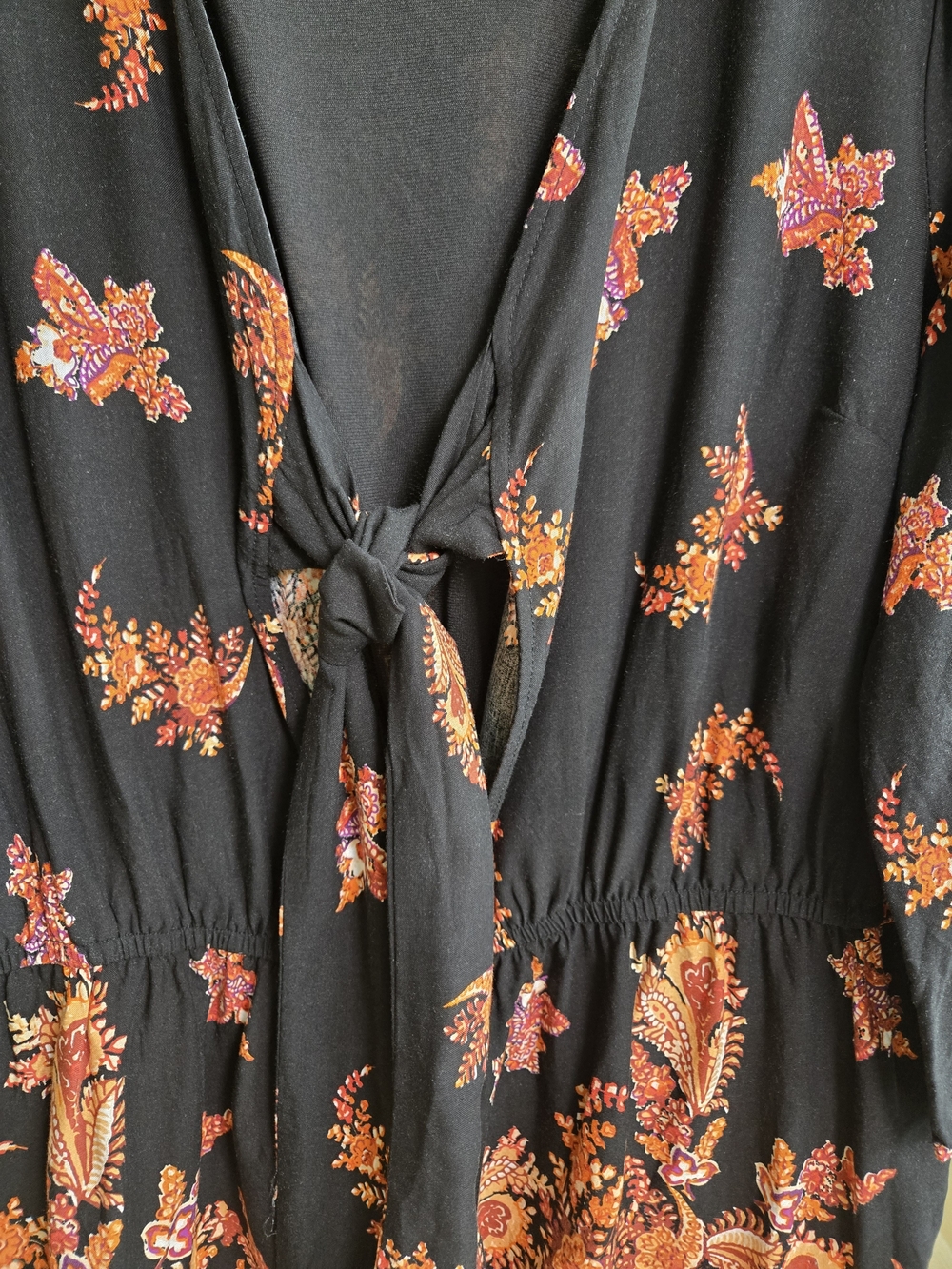 City Chic Black/Gold/Orange Romper - Picture 2 of 10